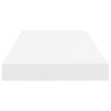 Maeve Floating Wall Shelf Set of 2 | White | Sturdy Frame | 24"