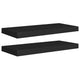 Maeve Floating Wall Shelf Set of 2 | Matte Black Finish | 24"