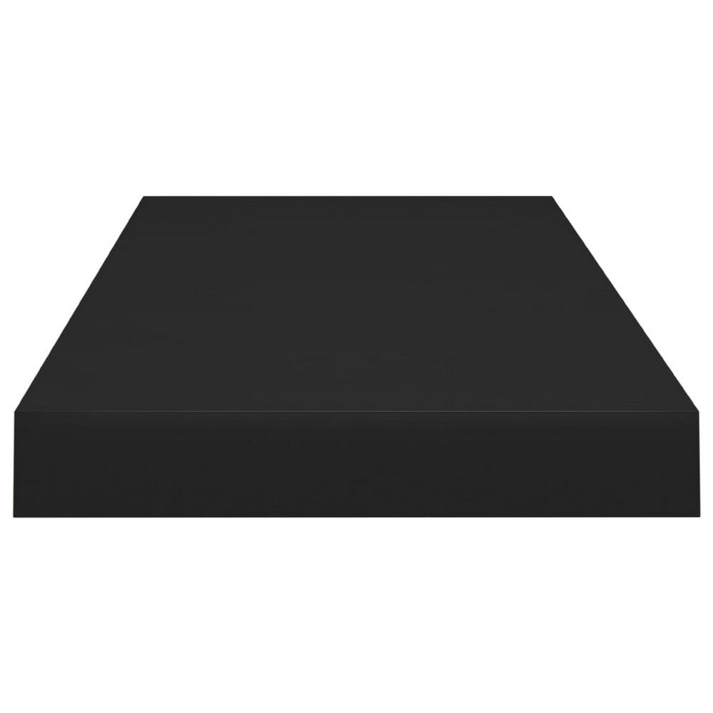 Maeve Floating Wall Shelf Set of 2 | Matte Black Finish | 24"