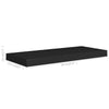 Maeve Floating Wall Shelf Set of 2 | Matte Black Finish | 24"