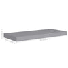 Maeve Floating Wall Shelf Set of 2 | Gray | Honeycomb MDF | 24"