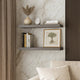 Maeve Floating Wall Shelf Set of 2 | Gray | Honeycomb MDF | 24"