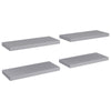 Maeve Floating Wall Shelf Set of 4 | Gray | Sturdy Frame | 24"