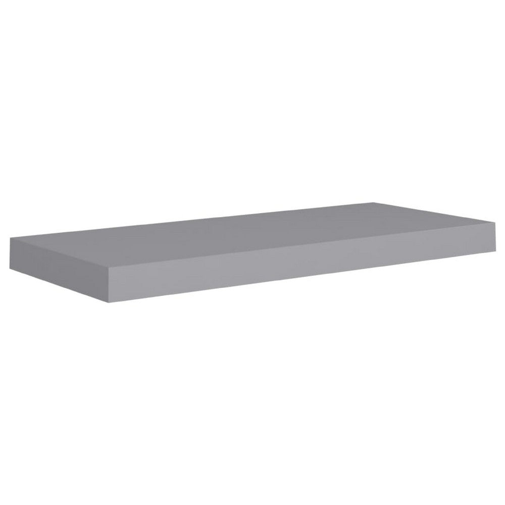 Maeve Floating Wall Shelf Set of 4 | Gray | Sturdy Frame | 24"