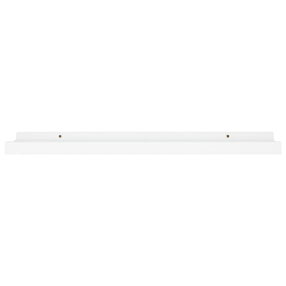 Maeve Frame Ledge Wall Shelf Set of 2 | White Smooth Lacquer | 24"