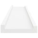 Maeve Frame Ledge Wall Shelf Set of 2 | White Smooth Lacquer | 24"