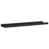 Maeve Frame Ledge Wall Shelf Set of 2 | Black Smooth Lacquer | 24"