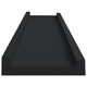 Maeve Frame Ledge Wall Shelf Set of 2 | Black Smooth Lacquer | 24"