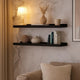 Maeve Frame Ledge Wall Shelf Set of 2 | Black Smooth Lacquer | 24"