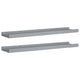 Maeve Frame Ledge Wall Shelf Set of 2 | Gray Smooth Lacquer | 24"