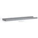 Maeve Frame Ledge Wall Shelf Set of 2 | Gray Smooth Lacquer | 24"
