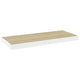 Hanging Wall Shelf Set of 2 | White and Brown Finish | 24"