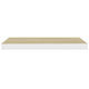Hanging Wall Shelf Set of 2 | White and Brown Finish | 24"
