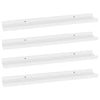 Steve Hanging Ledge Wall Shelf Set of 4 | White Finish | 24"