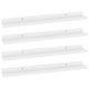 Steve Hanging Ledge Wall Shelf Set of 4 | White Finish | 24"