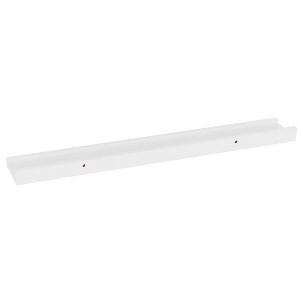 Steve Hanging Ledge Wall Shelf Set of 4 | White Finish | 24"