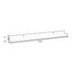 Steve Hanging Ledge Wall Shelf Set of 4 | White Finish | 24"