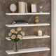 Steve Hanging Ledge Wall Shelf Set of 4 | White Finish | 24"