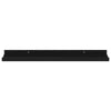 Steve Hanging Ledge Wall Shelf Set of 4 | Black Finish | 24"
