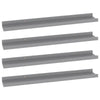 Steve Hanging Ledge Wall Shelf Set of 4 | Gray Frame | 24"