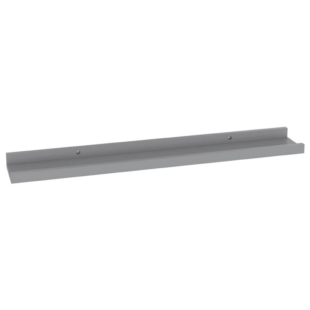 Steve Hanging Ledge Wall Shelf Set of 4 | Gray Frame | 24"