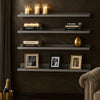 Steve Hanging Ledge Wall Shelf Set of 4 | Gray Frame | 24"