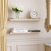 Steve Hanging Ledge Wall Shelf Set of 2 | Matte Oak Beige | 24"