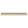 Steve Hanging Ledge Wall Shelf Set of 2 | White & Beige | 24"
