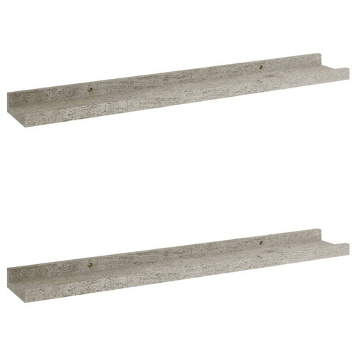 Steve Hanging Wall Shelf Set of 2 | Concrete Gray | 24"