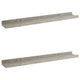 Steve Hanging Wall Shelf Set of 2 | Concrete Gray | 24"