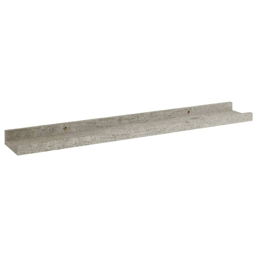 Steve Hanging Wall Shelf Set of 2 | Concrete Gray | 24"