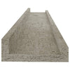 Steve Hanging Wall Shelf Set of 2 | Concrete Gray | 24"