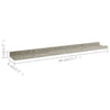 Steve Hanging Wall Shelf Set of 2 | Concrete Gray | 24"