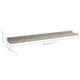 Steve Hanging Wall Shelf Set of 2 | Concrete Gray | 24"