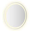 LED Bathroom Mirror w USB Cable | Round Glass Frame | 24"