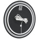 LED Bathroom Mirror w USB Cable | Round Glass Frame | 24"
