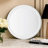 LED Bathroom Mirror w USB Cable | Round Glass Frame | 24"