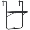 Ruby Foldable Hanging Balcony Table | Poly Rattan, Matte Black Frame