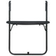 Ruby Foldable Hanging Balcony Table | Poly Rattan, Matte Black Frame