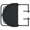 Ruby Foldable Hanging Balcony Table | Poly Rattan, Matte Black Frame