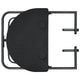 Ruby Foldable Hanging Balcony Table | Poly Rattan, Matte Black Frame