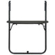Ruby Foldable Hanging Balcony Table | Poly Rattan, Sturdy Matte Brown Frame