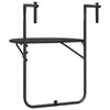 Ruby Foldable Hanging Balcony Table | Poly Rattan, Sturdy Matte Brown Frame