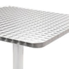 Garden Bistro Table | Silver Aluminium Anodised Finish | 24" Square Top