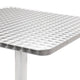 Garden Bistro Table | Silver Aluminium Anodised Finish | 24" Square Top