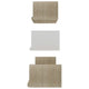 Erric Floating Wall Shelf Set of 3 | White Faux Wood Frame | 12,18,24 Inch