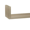 Erric Floating Wall Shelf Set of 3 | White Faux Wood Frame | 12,18,24 Inch