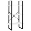 Olie Storage Shelf | White Faux Wood | Black Metal Frame | 41"