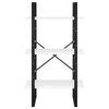 Olie Storage Shelf | White Faux Wood | Black Metal Frame | 41"