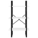 Olie Storage Shelf | White Faux Wood | Black Metal Frame | 41"